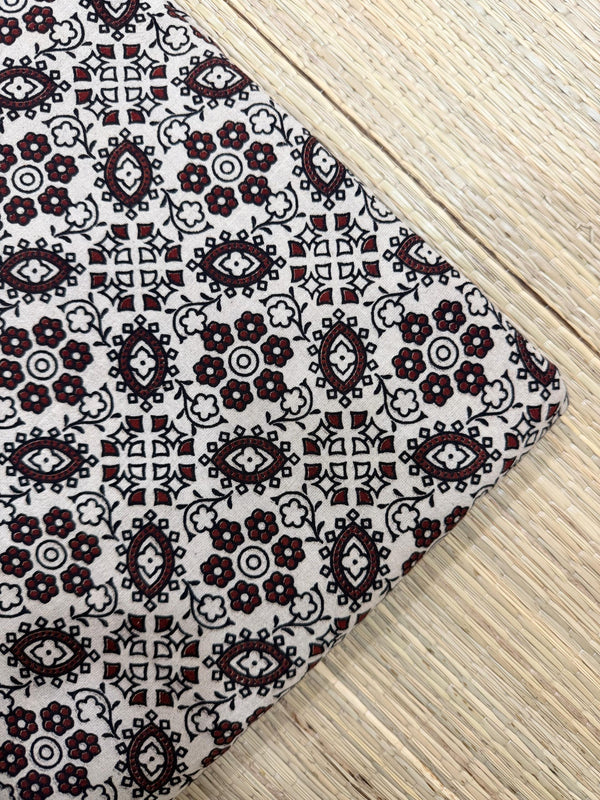 Ajrakh Veg Print Running Fabrics image 0
