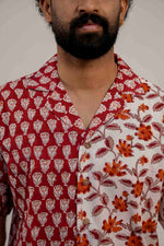 Rust Bloom Split Shirt image 1