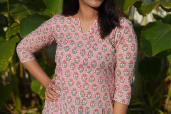 SANGANERI SIDE PLEATED SHORT TOP - Image 5