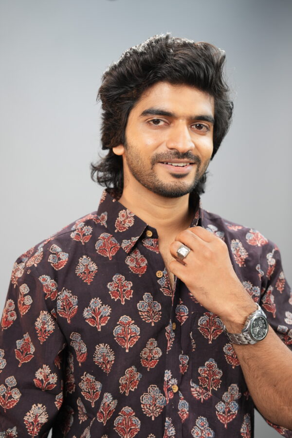 AJRAKH BLACK FULL SLEVEE SHIRT - Image 3
