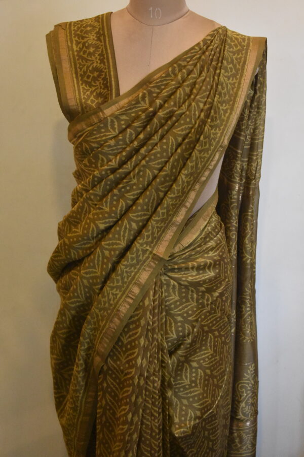 CHANDERI BLOCKPRINTED SAREES