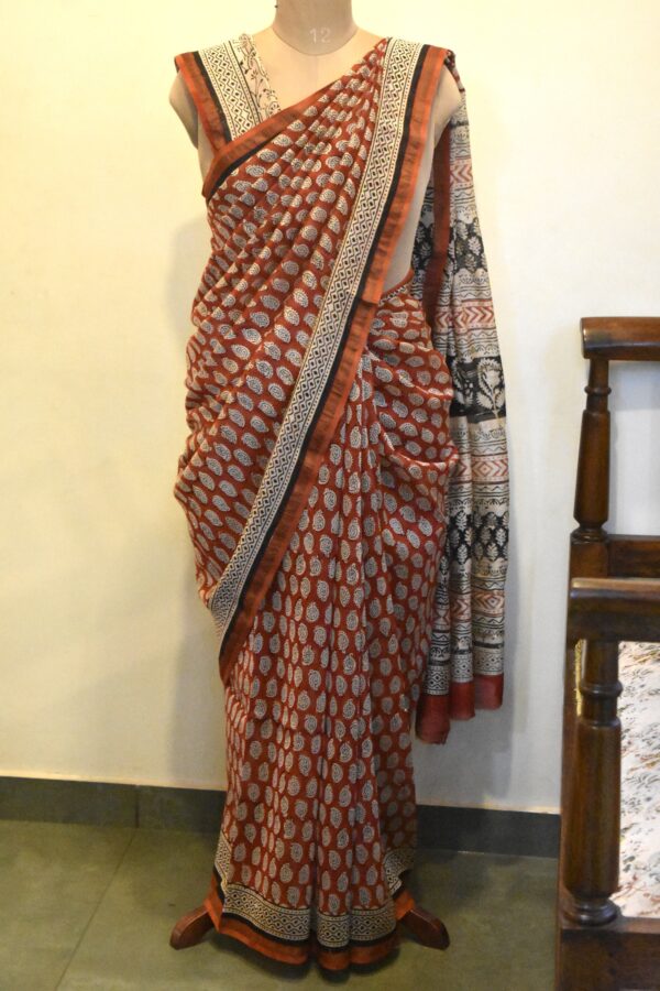 CHANDERI BLOCKPRINTED SAREES