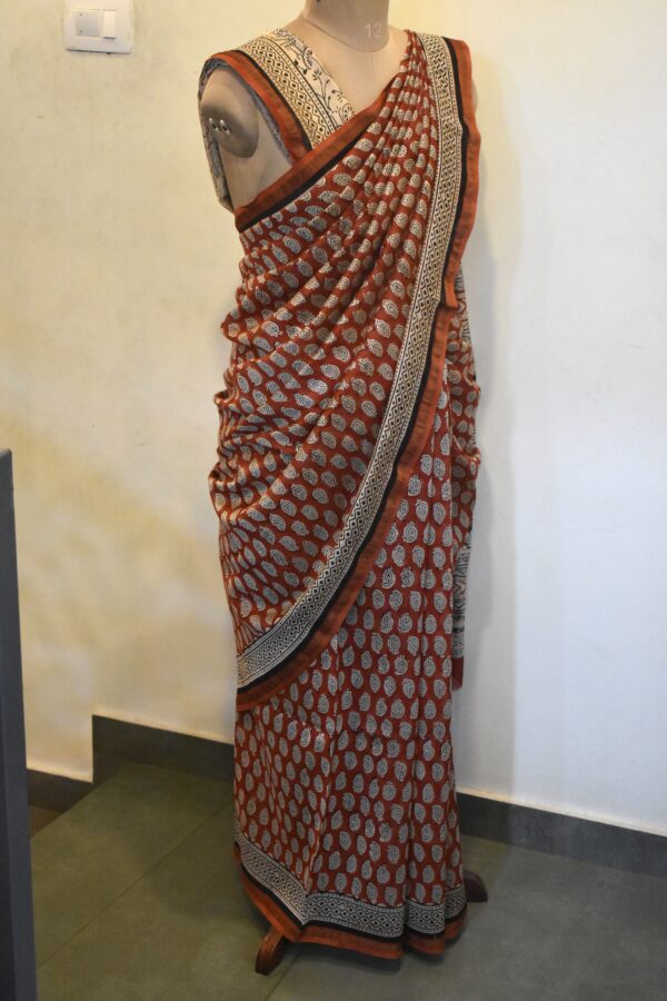 CHANDERI BLOCKPRINTED SAREES