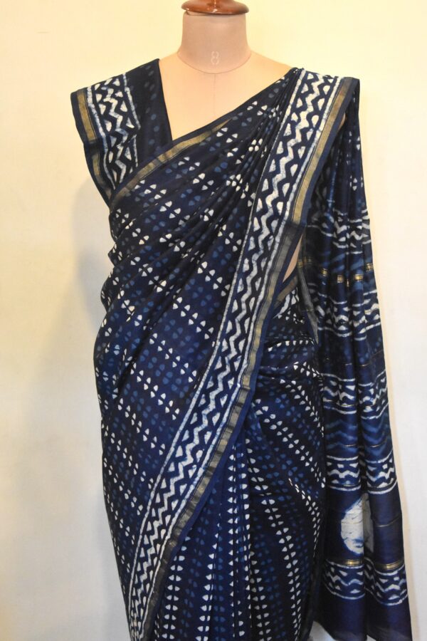 CHANDERI BLOCKPRINTED SAREES