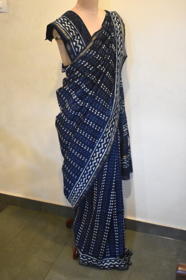 CHANDERI BLOCKPRINTED SAREES