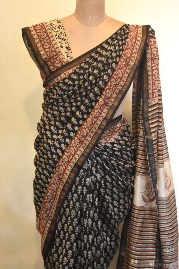 CHANDERI BLOCKPRINTED SAREES