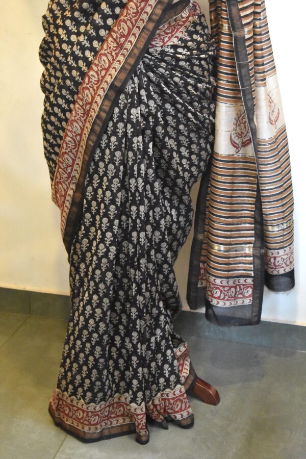 CHANDERI BLOCKPRINTED SAREES