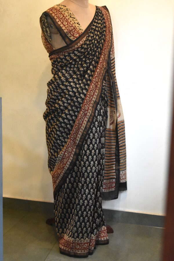 CHANDERI BLOCKPRINTED SAREES