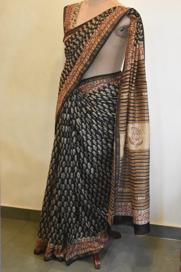 CHANDERI BLOCKPRINTED SAREES
