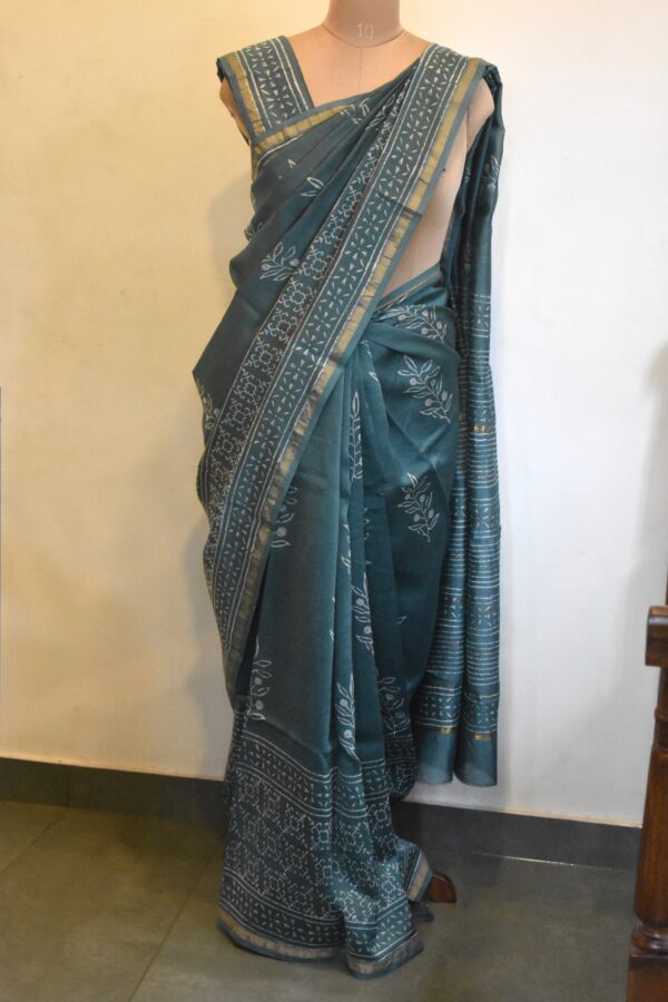 CHANDERI BLOCKPRINTED SAREES