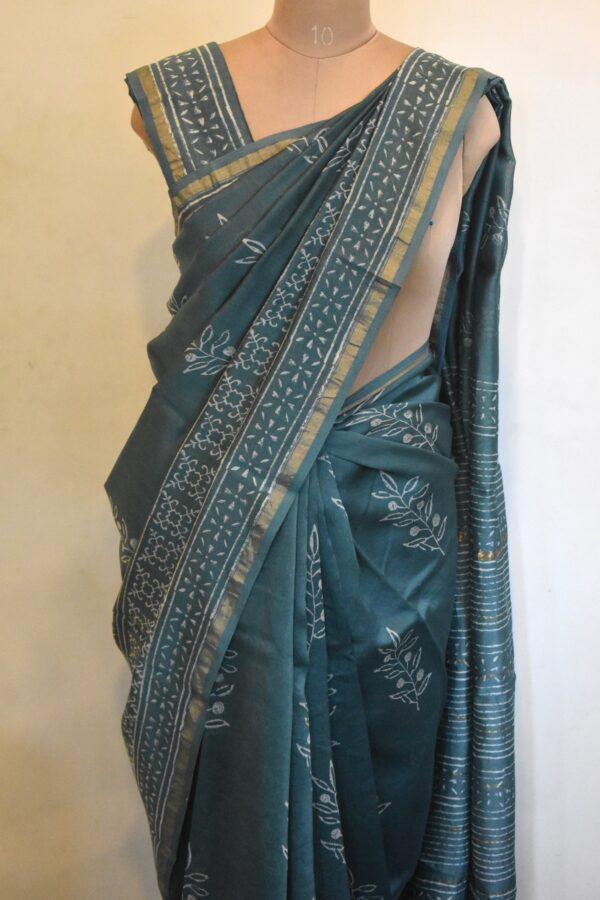 CHANDERI BLOCKPRINTED SAREES