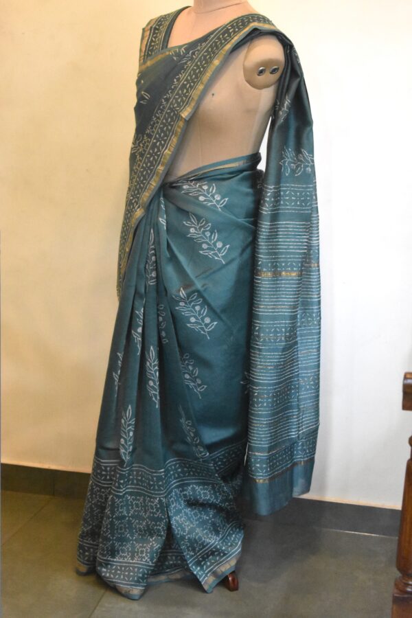 CHANDERI BLOCKPRINTED SAREES