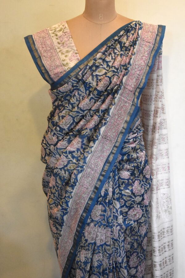CHANDERI BLOCKPRINTED SAREES