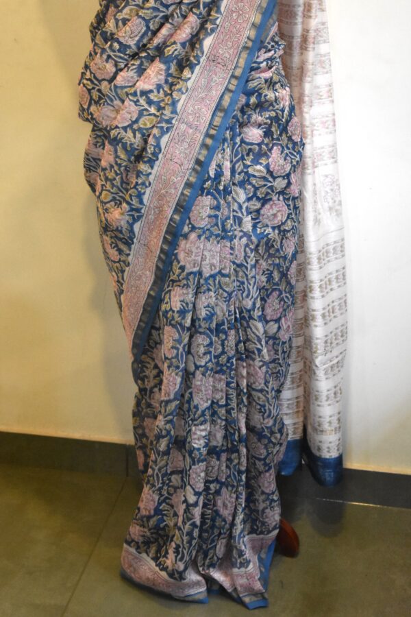 CHANDERI BLOCKPRINTED SAREES