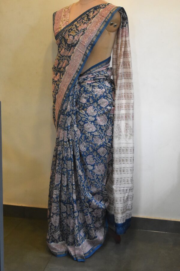 CHANDERI BLOCKPRINTED SAREES