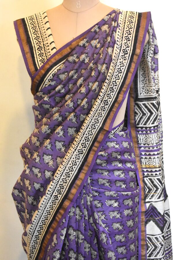 CHANDERI BLOCKPRINTED SAREES