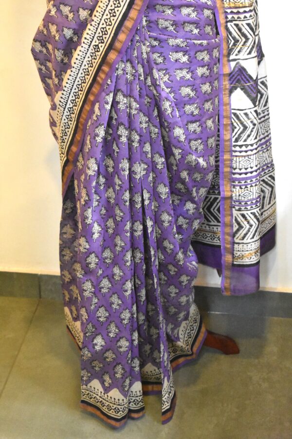 CHANDERI BLOCKPRINTED SAREES