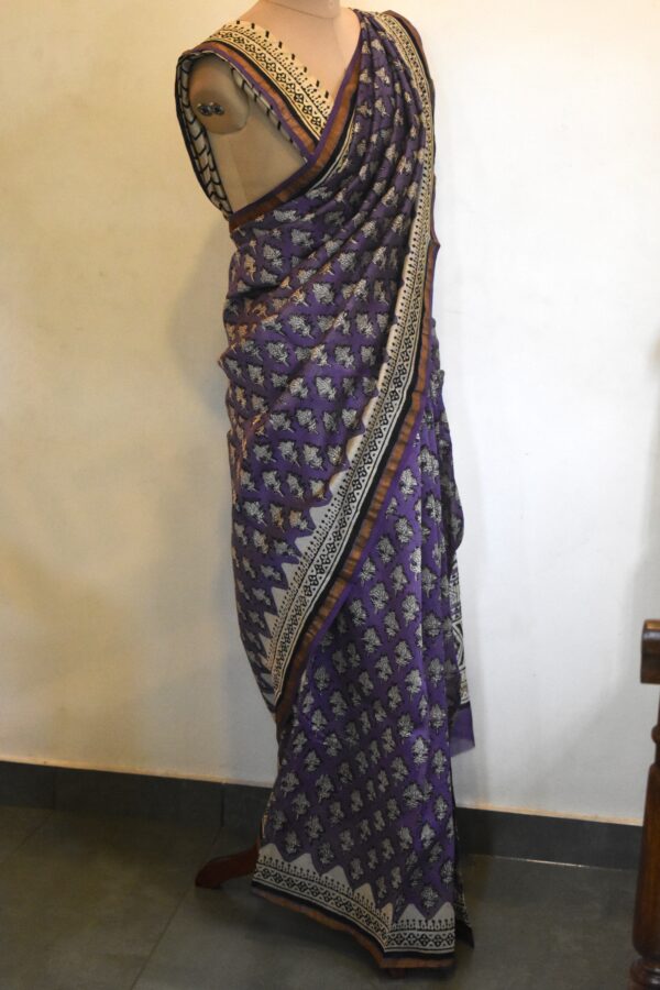 CHANDERI BLOCKPRINTED SAREES