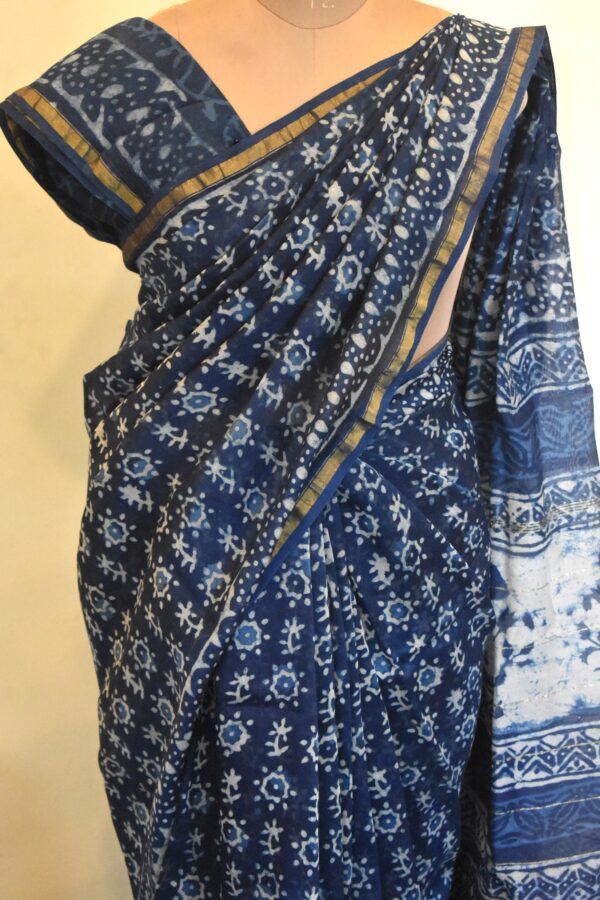CHANDERI BLOCKPRINTED SAREES