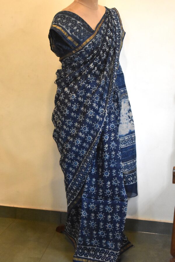 CHANDERI BLOCKPRINTED SAREES