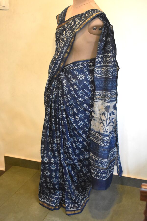 CHANDERI BLOCKPRINTED SAREES