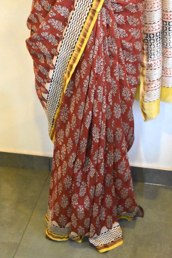 CHANDERI BLOCKPRINTED SAREES