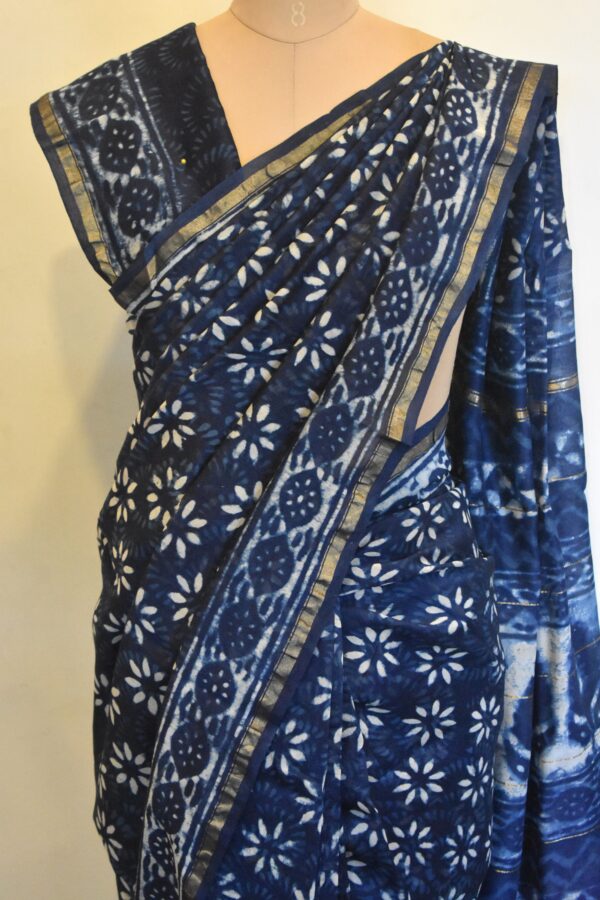 CHANDERI BLOCKPRINTED SAREES