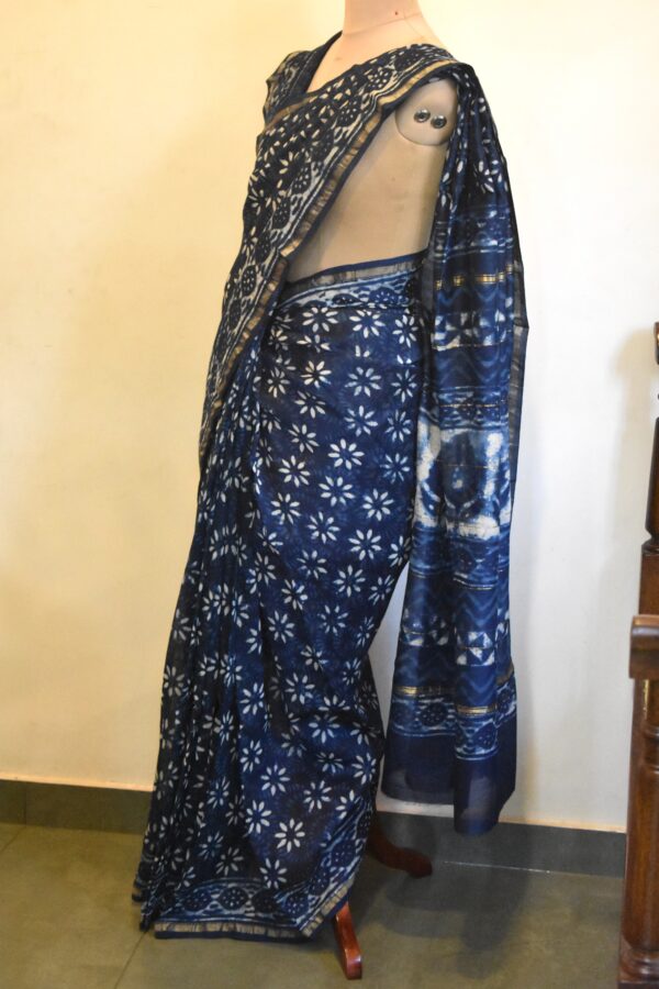 CHANDERI BLOCKPRINTED SAREES