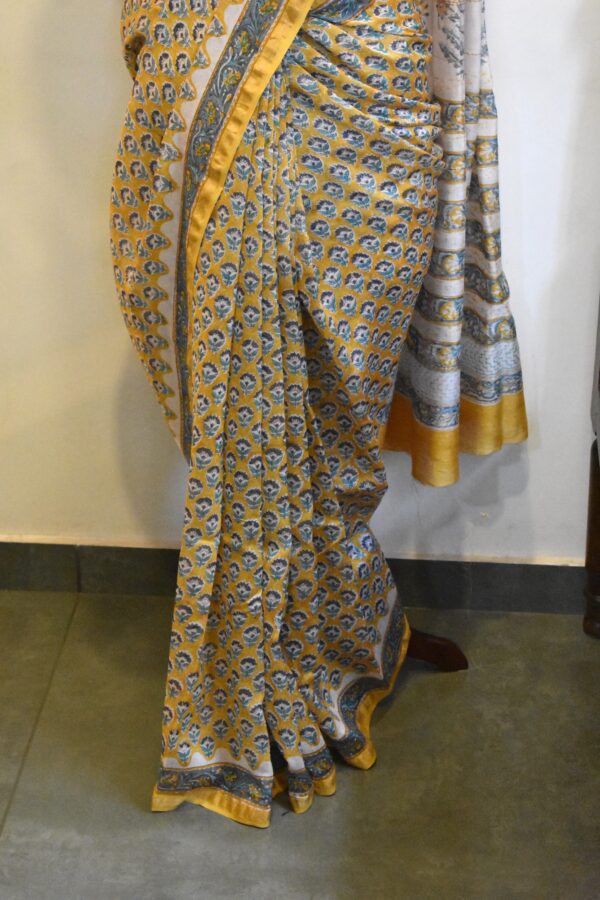 CHANDERI BLOCKPRINTED SAREES