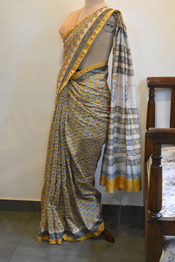 CHANDERI BLOCKPRINTED SAREES