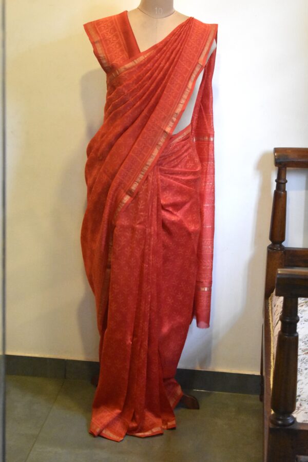 CHANDERI BLOCKPRINTED SAREES