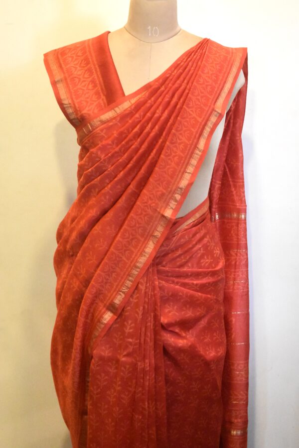 CHANDERI BLOCKPRINTED SAREES