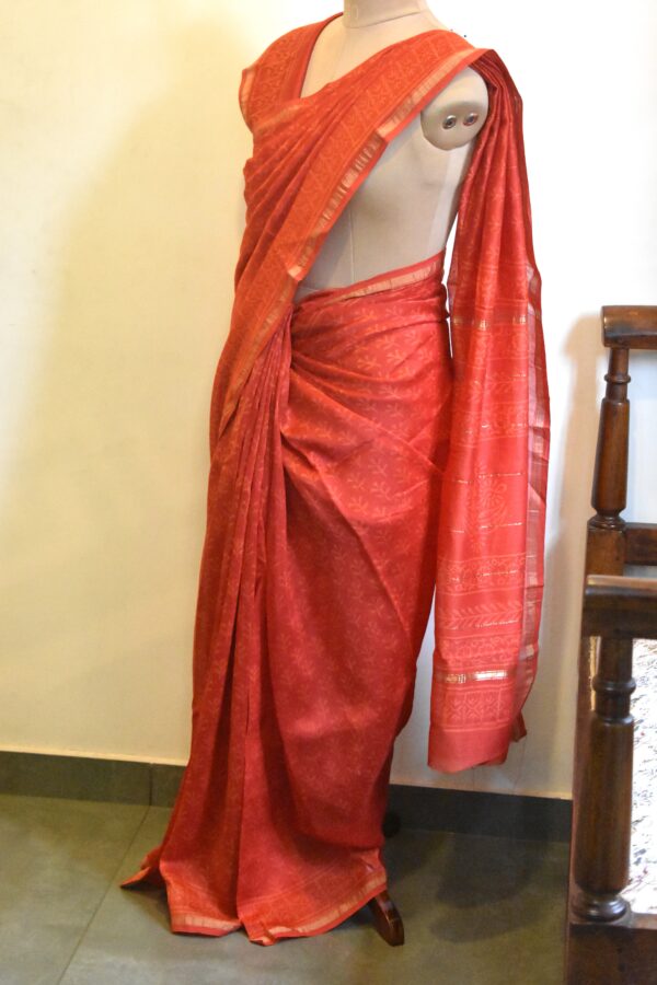 CHANDERI BLOCKPRINTED SAREES