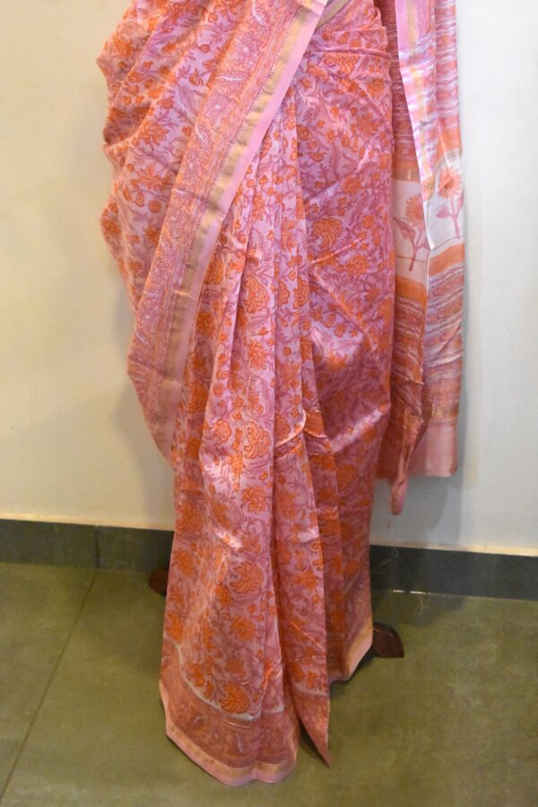 CHANDERI BLOCKPRINTED SAREES