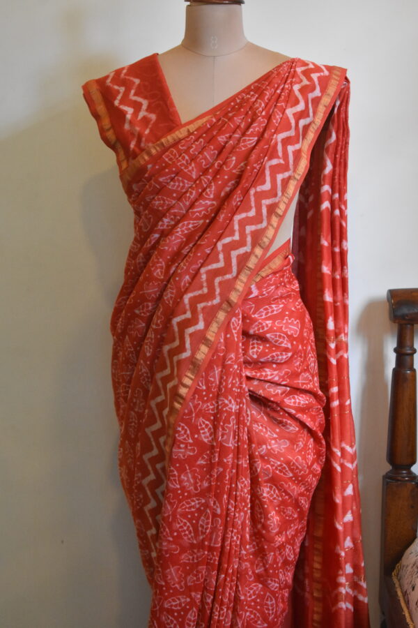 CHANDERI BLOCKPRINTED SAREES