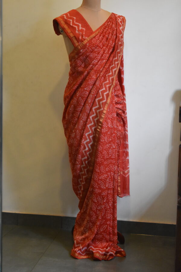 CHANDERI BLOCKPRINTED SAREES