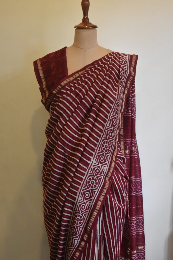 CHANDERI BLOCKPRINTED SAREES