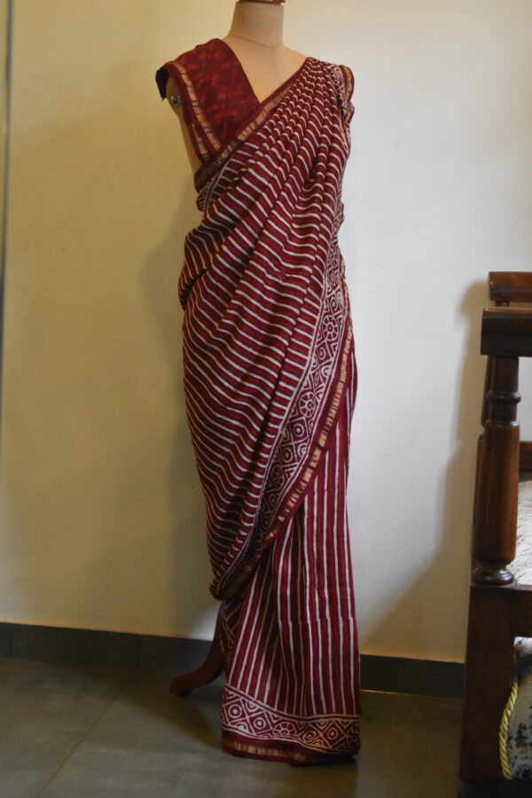 CHANDERI BLOCKPRINTED SAREES