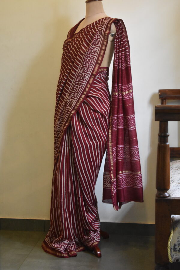 CHANDERI BLOCKPRINTED SAREES