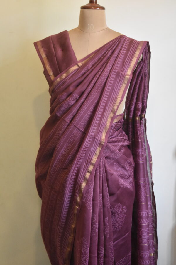 CHANDERI BLOCKPRINTED SAREES