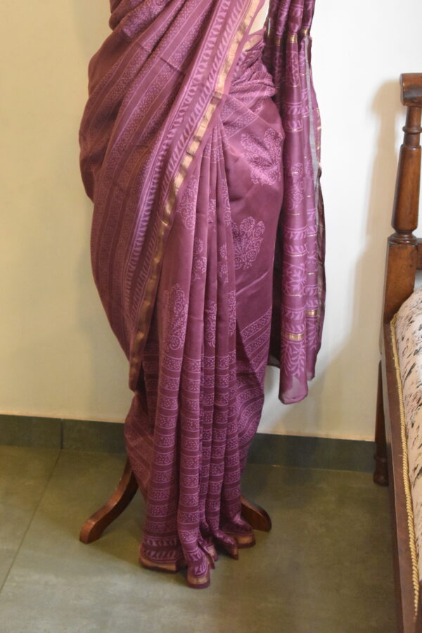 CHANDERI BLOCKPRINTED SAREES