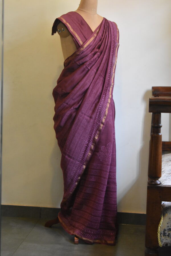 CHANDERI BLOCKPRINTED SAREES