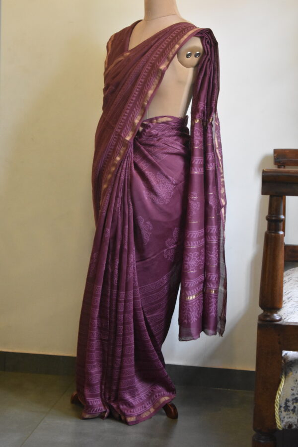 CHANDERI BLOCKPRINTED SAREES