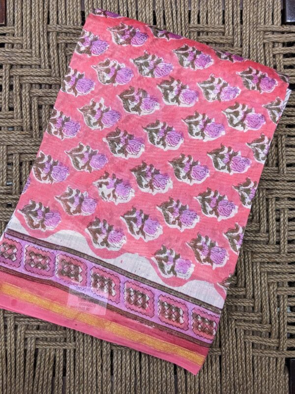 UNSTITCHED 3-PIECE CHANDERI SUIT SET