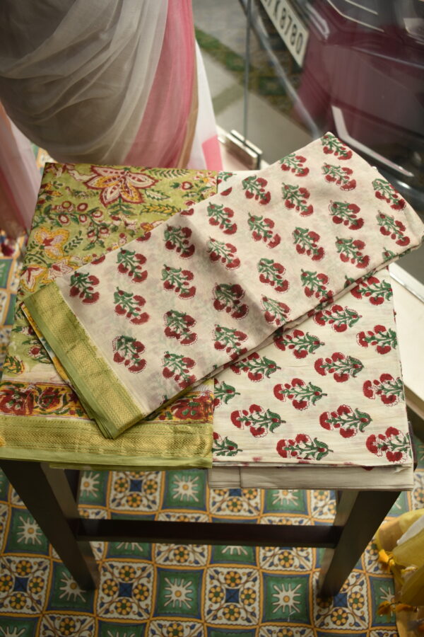 UNSTITCHED 3 PIECE MAHESWARI SILK SUIT SET
