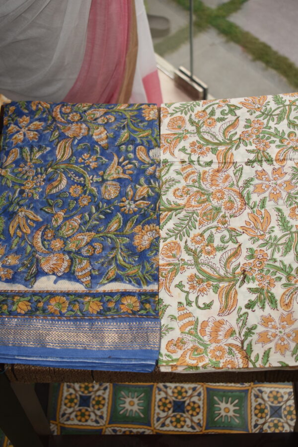 UNSTITCHED 3 PIECE MAHESWARI SILK SUIT SET