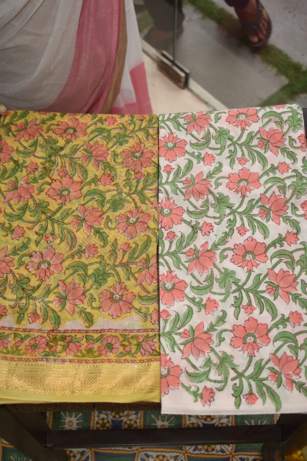 UNSTITCHED 3 PIECE MAHESWARI SILK SUIT SET