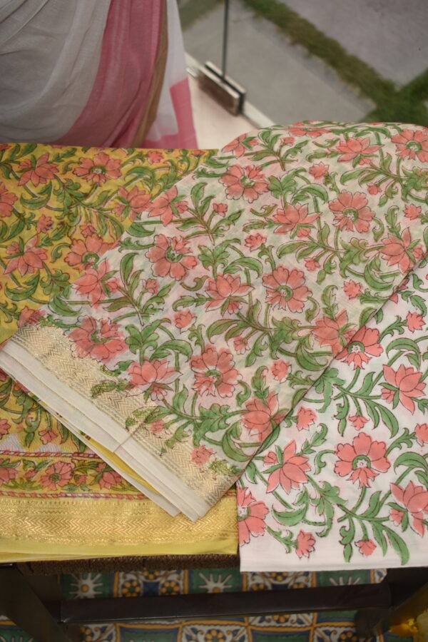 UNSTITCHED 3 PIECE MAHESWARI SILK SUIT SET