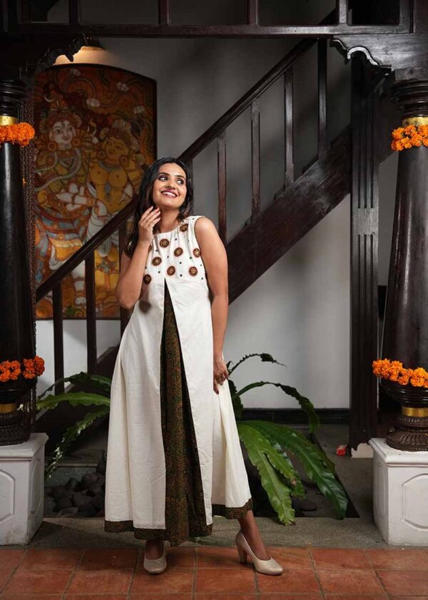 Ajrakh Rekha Dress