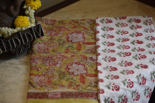 UNSTITCHED KOTA DORIYA SUIT SET
